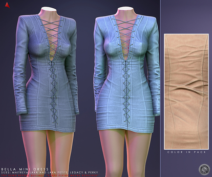 Second Life Marketplace - //Ascend// Bella Mini Dress - Nude